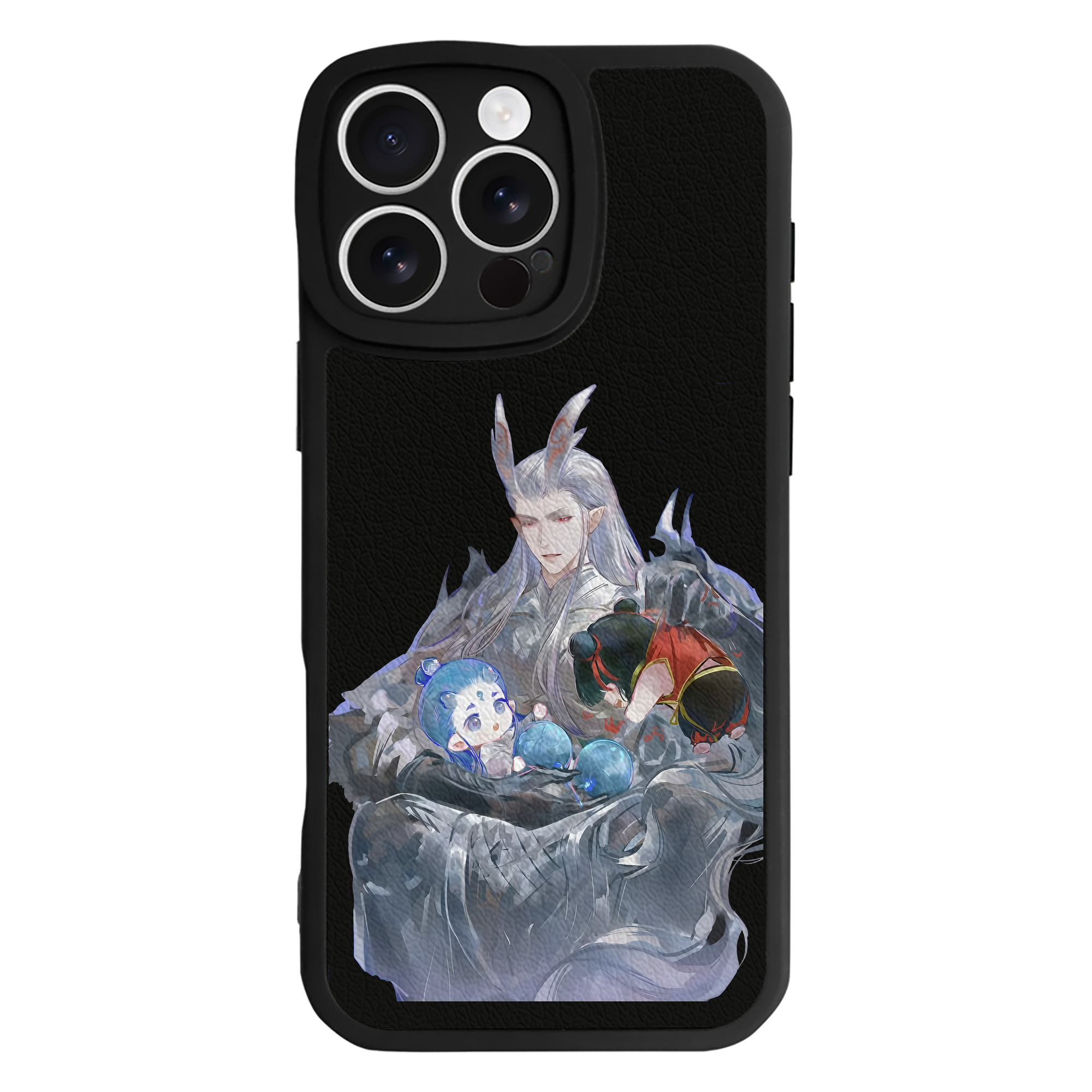 （画像用） Ne Zha 2 ナタ 魔童の大暴れ 【iPhone 16シリーズ対応】シリコンスマホケース（レザー調） 材質：シリコン